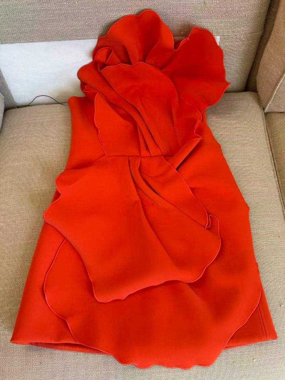 NEW Acler Oake Mini Dress AU6/US2 Rosso Orange Cocktail Party Event AU6/US2 - Picture 6 of 11